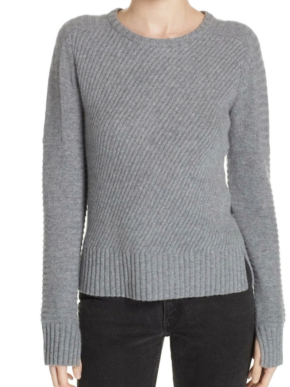 Equipment Abril Wool & Cashmere Sweater in Gray - Size M #S895